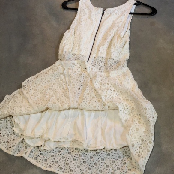 Cream/Ivory Lace Summer Dress - Picture 6 of 10